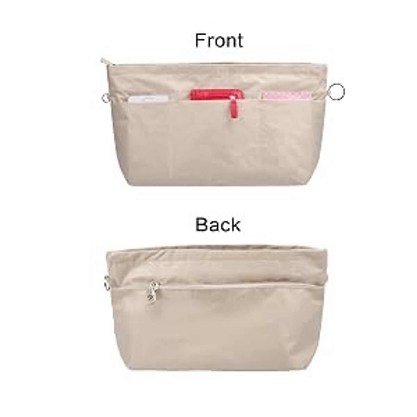 Handbag Purse Tote Organizer Insert with Zipper Closure, 11 Pockets, 3 Sizes, Multiple Colors