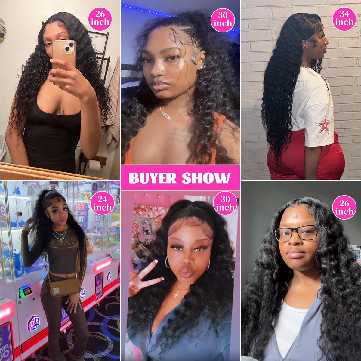 Deep Wave 13x6 Hd Curly Lace Front Human Hair Wigs Pre Plucked 13x4 Water Wave Lace Frontal Wigs For Women 180% Density Deep Wave 13x6 Hd Curly Lace Front Human Hair Wigs Pre Plucked 13x4 Water Wave Lace Frontal Wigs For Women 180% Density