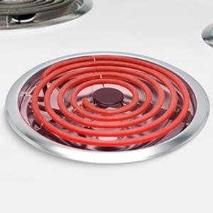 MP22YA Electric Stove Burner Element Replacement Set & W10290350 W10290353 4 Pack Silver Drip Pans - Perfectly Fit Whirlpool Electric Range Stove Top