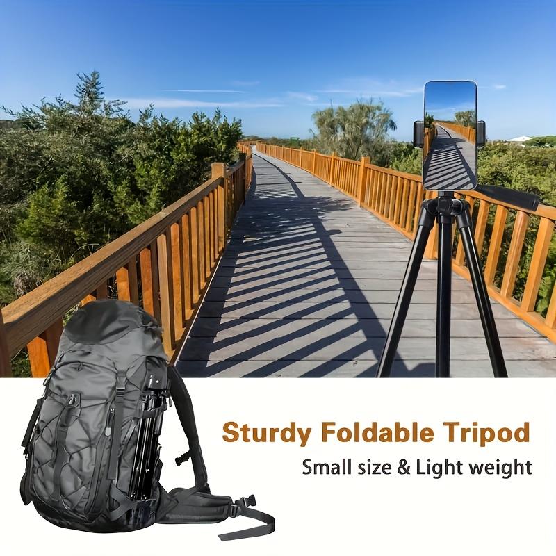 Foldable Multi-Function Camera Tripod, Portable Adjustable Selfie Stick with Phone Holder, Ideal for Photography, Live Streaming, Video Recording, Tripod Stand