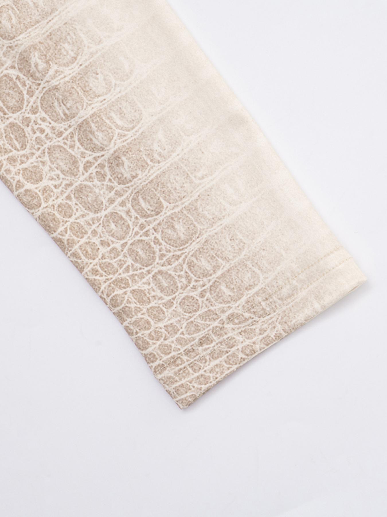 Women's Fashion Elegant Snake-Print Long-Sleeve Dress, Comfortable Casual Spring & Fall Wear, Perfect for Daily Use, Work and Vacation