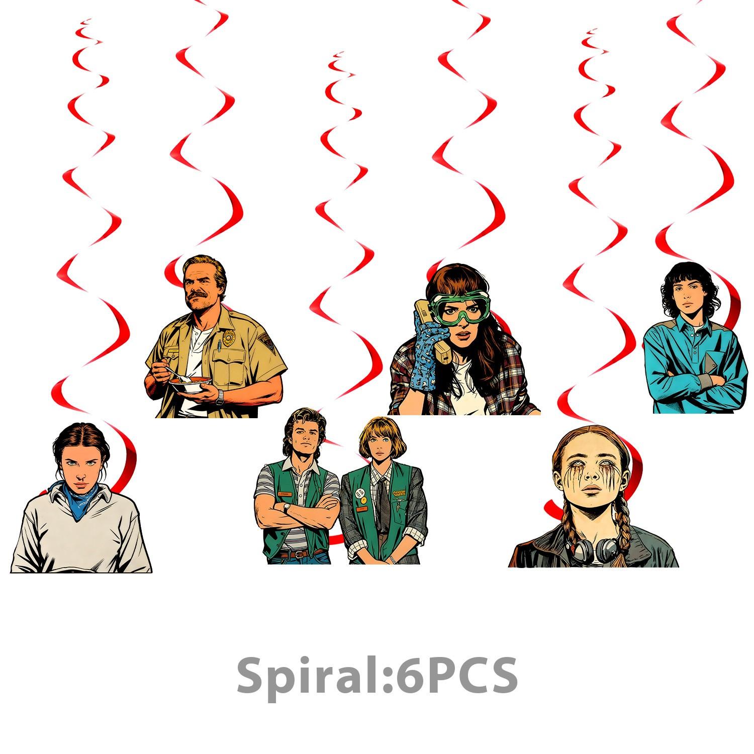 New Stranger Things Birthday Party Supplies Scene Decoration Set, Party Favors Assortment, Plates Napkins Cups, Themed Partyware for Kids Adults