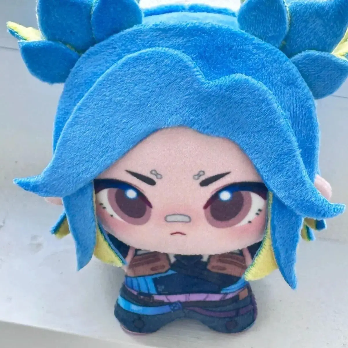 Stuffed VALORANT Attribute 10cm Neon Cotton Doll Pendant Toys for Children Adults Cool Big Head Neon Plush Rings Game Peripheral