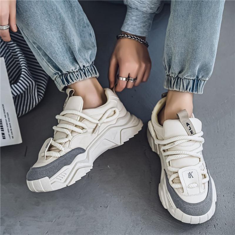New Thick Sole Height Increasing Women's Dad Shoes 2025 Autumn Inner Height Casual Sneaker Athletic Makapal Trainer