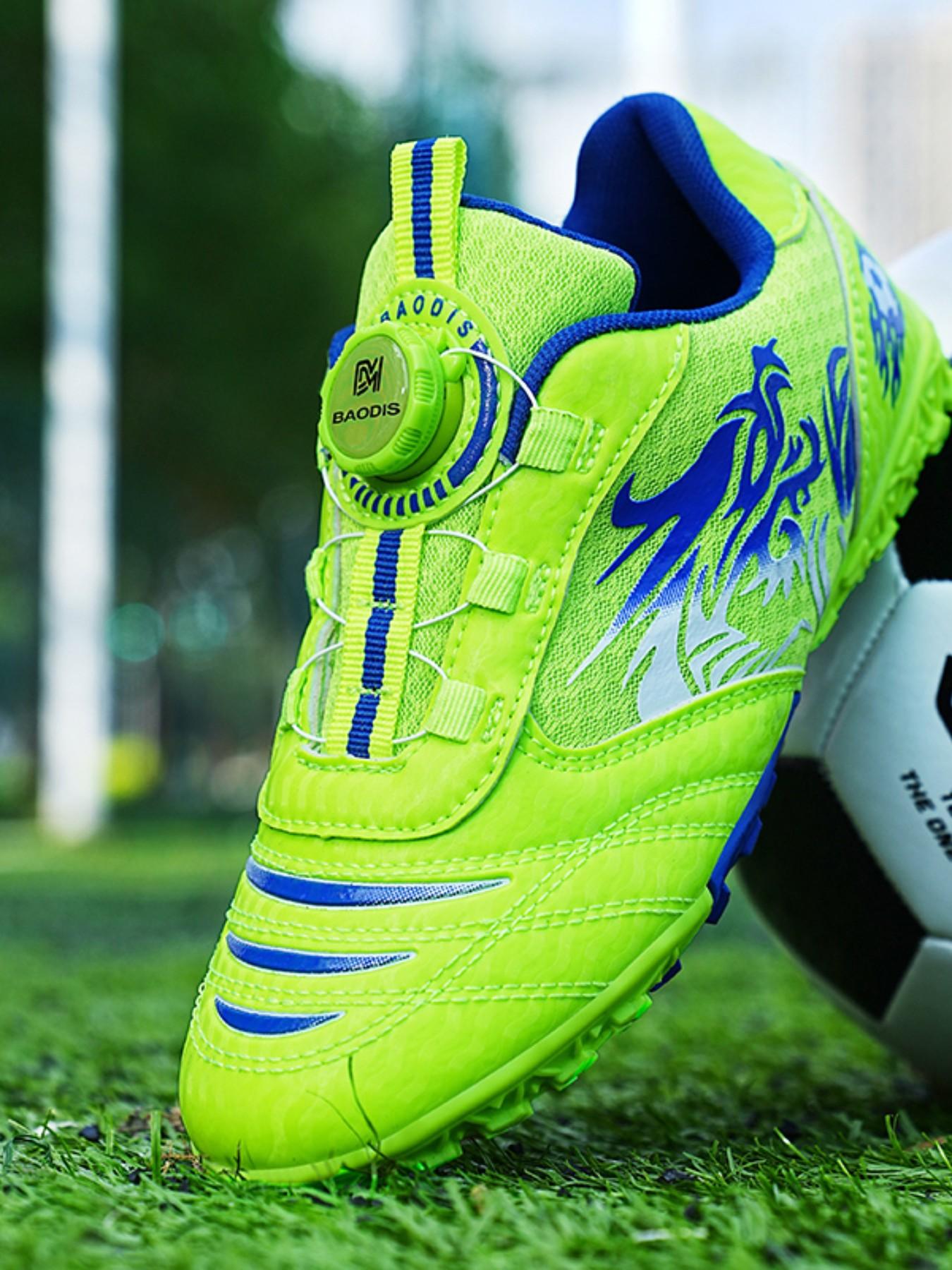 Unisex Football Shoes for Kids & Adults, Indoor Soccer Cleats, Wide Baseball Cleats, Adult Rugby Boots, Velcro Closure