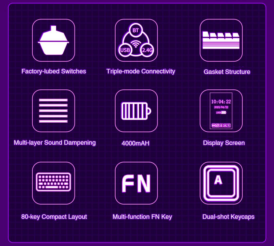 AULA S75 PRO Wireless Mechanical Keyboard with Screen&Knob(White Blue), 75% Hot Swappable Gaming Keyboard with Pre-lubed Switches, RGB Backlit, PBT Keycaps Creamy Sounding Pc Gaming Keyboards dealsforyourdays