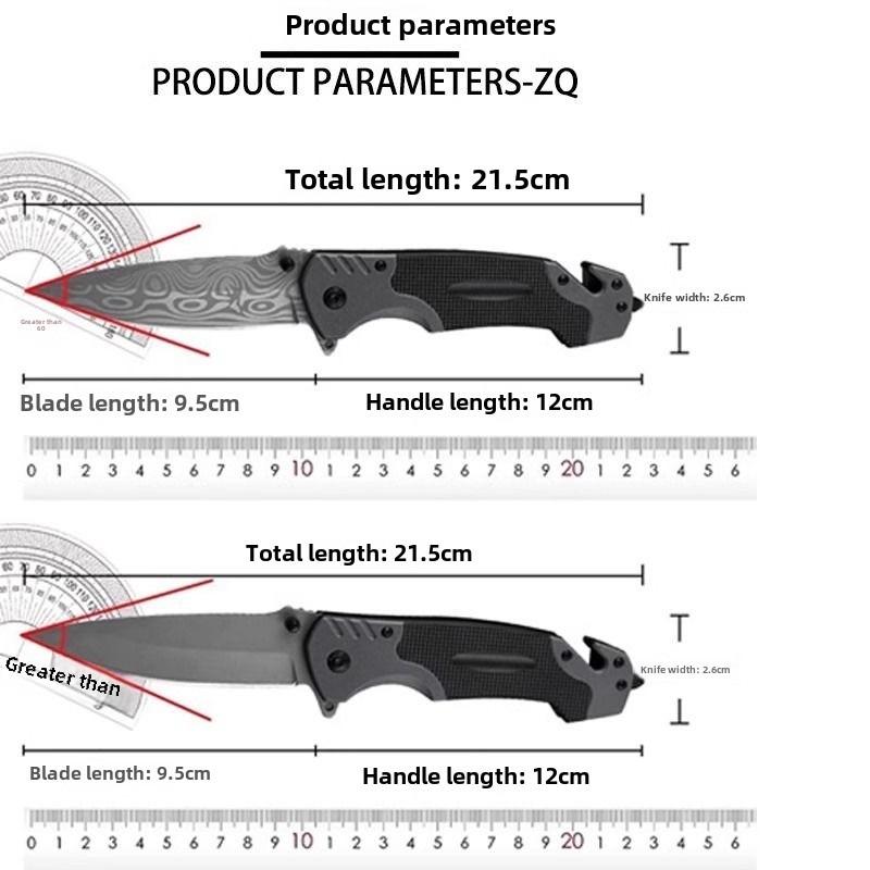 A variety of multifunctional folding knife tools, high hardness stainless steel, can be used for outdoor men's Christmas gift EDC pocket