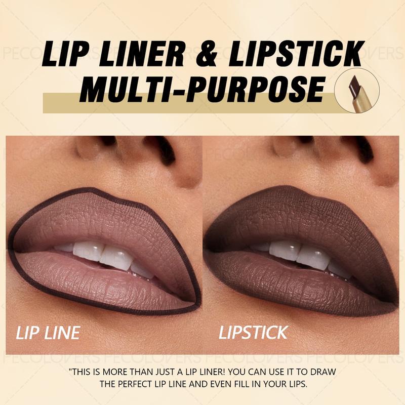 1pc Long-Lasting Lipstick, Lip Liner Pencil and Matte Brown Lip Gloss for Women, Valentine's Day Gifts Mother's Day Gift, Cosmetic Lip Liner 1pc Long-Lasting Lipstick, Lip Liner Pencil and Matte Brown Lip Gloss for Women, Valentine's Day Gifts Mother's Day Gift, Cosmetic Lip Liner