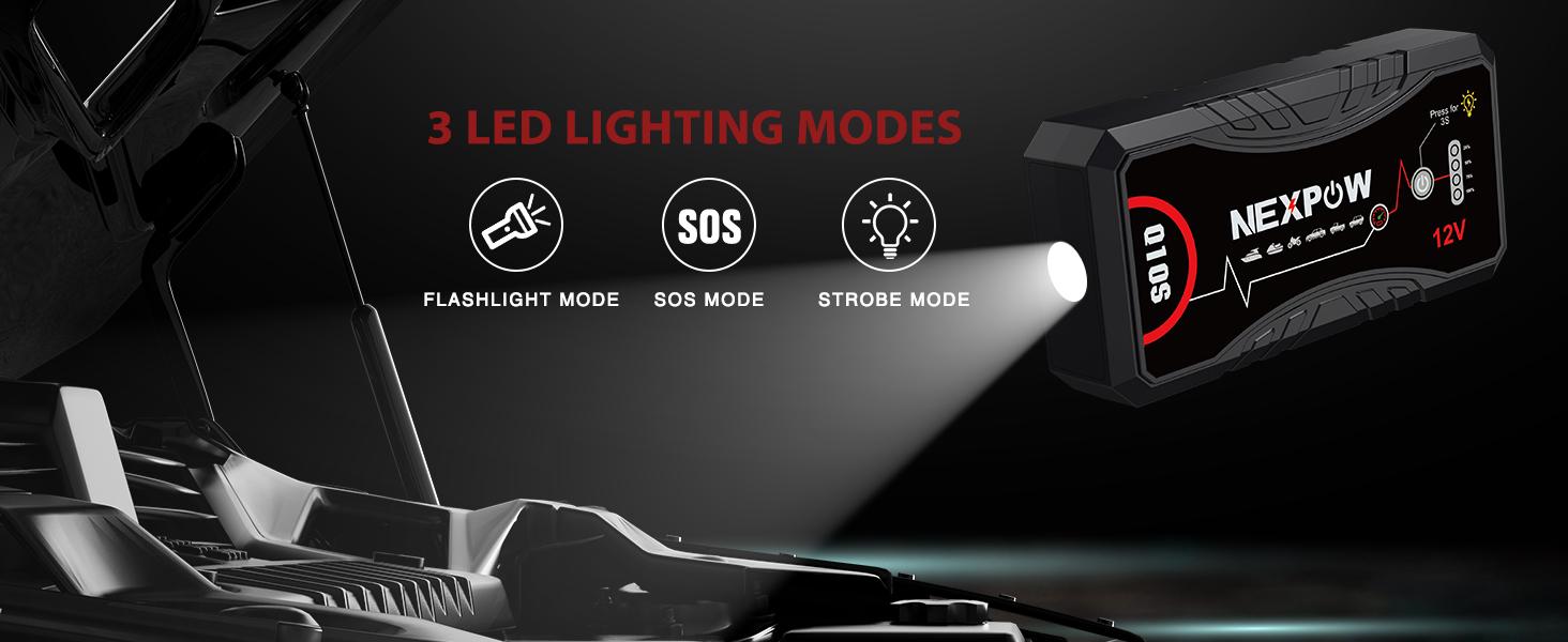 Car Jump Starter 2026 Upgraded Car Battery Jump Starter Pack 3000A Peak for Up to 9.0L Gas and 7.0L Diesel Engine 12V Auto Battery starter Jumper Cables Portable Lithium Jump Box with USB QC3.0