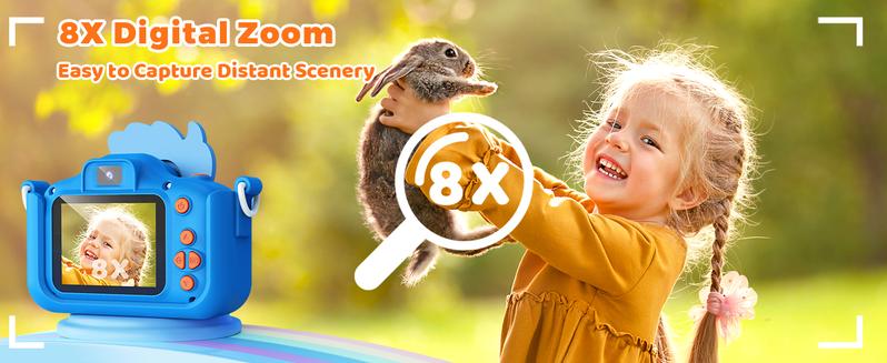 KOKODI Dinosaur Fun Camera Toy for Kids 1080P Dual Camera 32GB SD Card Selfie Photos Puzzle Games MP3 Music Player with 28 Cartoon Stickers & 6 Filters Ideal Christmas Birthday Gift Protective KOKODI Dinosaur Fun Camera Toy for Kids 1080P Dual Camera 32GB SD Card Selfie Photos Puzzle Games MP3 Music Player with 28 Cartoon Stickers & 6 Filters Ideal Christmas Birthday Gift Protective