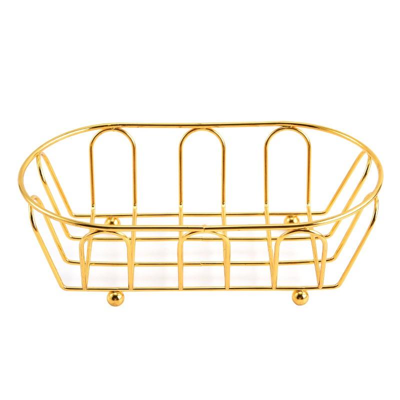 Creative Iron Food Storage Basket, Snack Tray, Fruit Rack, Durable and Sturdy, Ideal for Kitchen, Office, Restaurant, Home
