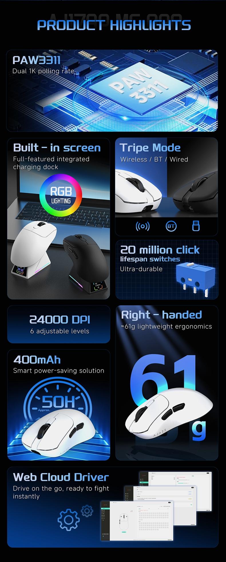 Baron Aj179 P Mc Pro Three-Mode Controller, / Options, High-Quality Gaming Accessory, Perfect for Competitive Players