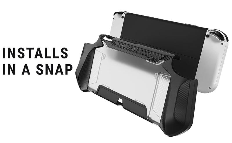 SUPCASE Mumba Dockable Case for Nintendo Switch OLED 2021, Blade Series TPU Grip Protective Cover, Compatible with Joy-Con Controller Protection