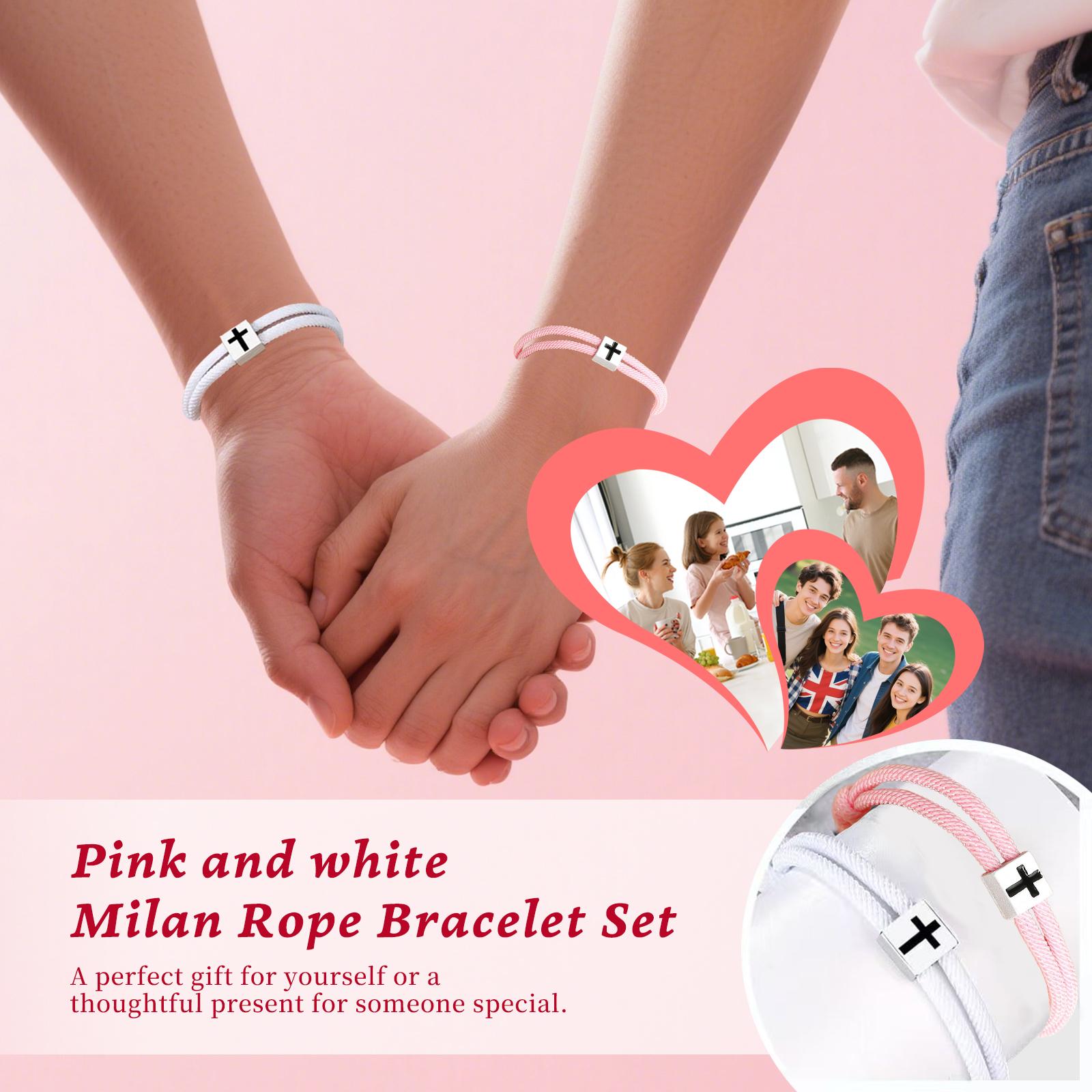 2pcs Adjustable Rope Cross Bracelet Braided Christian Bracelet for Men Women Teen Girls Fashion Jesus Bracelets Christian Baptism Gift 2pcs Adjustable Rope Cross Bracelet Braided Christian Bracelet for Men Women Teen Girls Fashion Jesus Bracelets Christian Baptism Gift