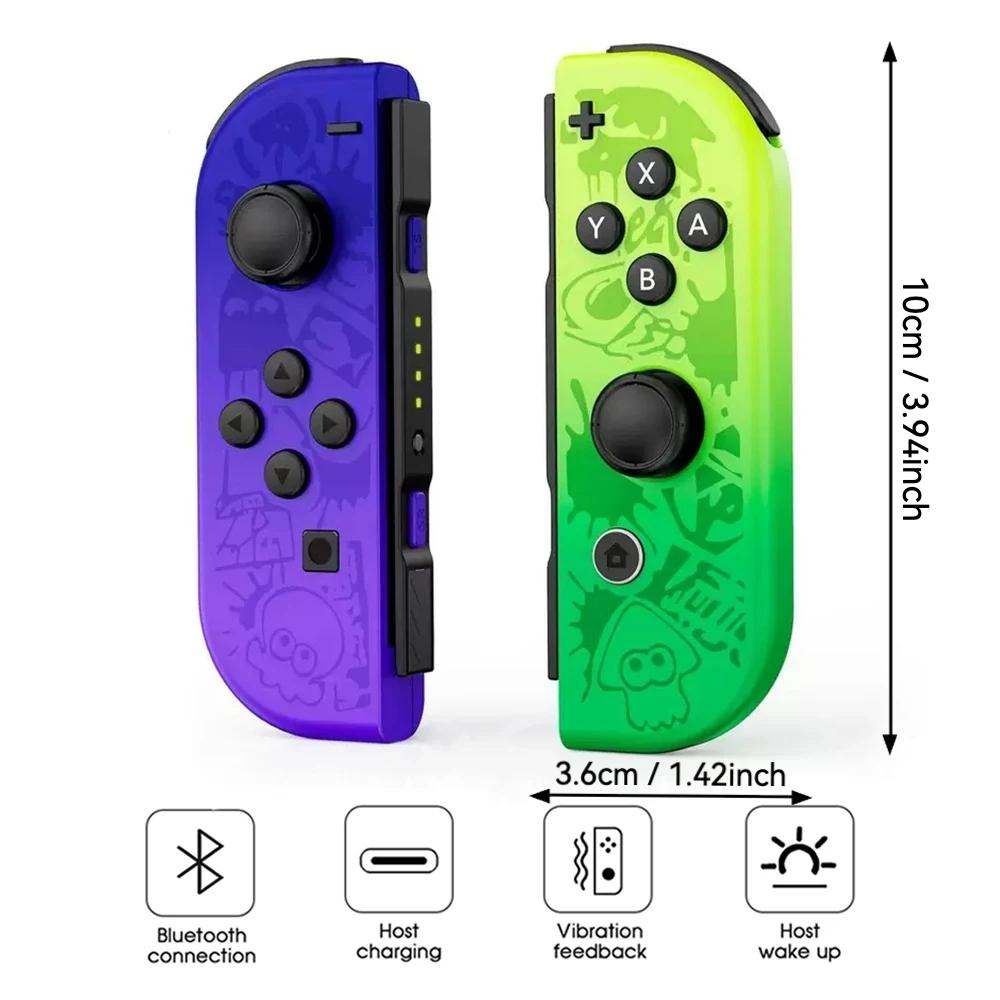 New Joycon Game Controller for Switch, Bluetooth-compatible Wireless Joystick with Trubo Function, Video Game Console Accessory