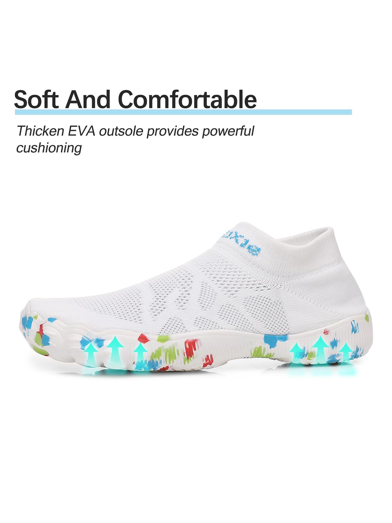 Women's Barefoot Water Shoes, Quick Drying Athletic Gym Footwear, Beach Swim Sneakers, Aqua Shoes for Diving Sailing Travel Fishing