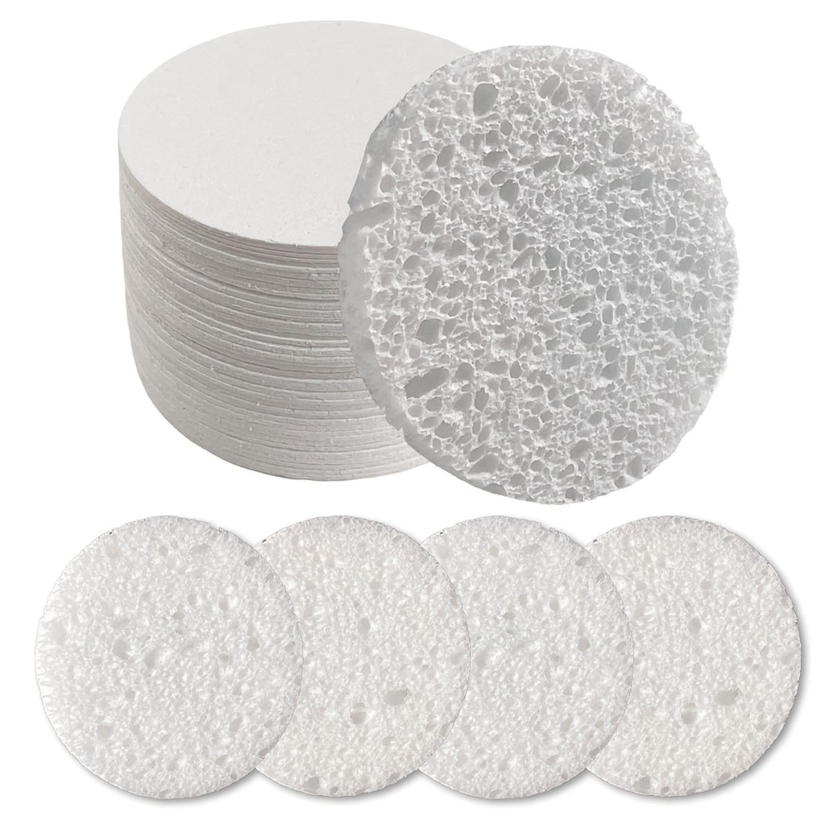 Trending 50-Pack Compressed Facial Sponges, Premium Natural Cellulose Face Wash Puff, Game-Changer Deep Cleansing Skin Sponge for Mud Mask, Lifesaver Travel-Size Makeup Removal Tool, Hot Sale Beauty Hack, Facial Care Tools