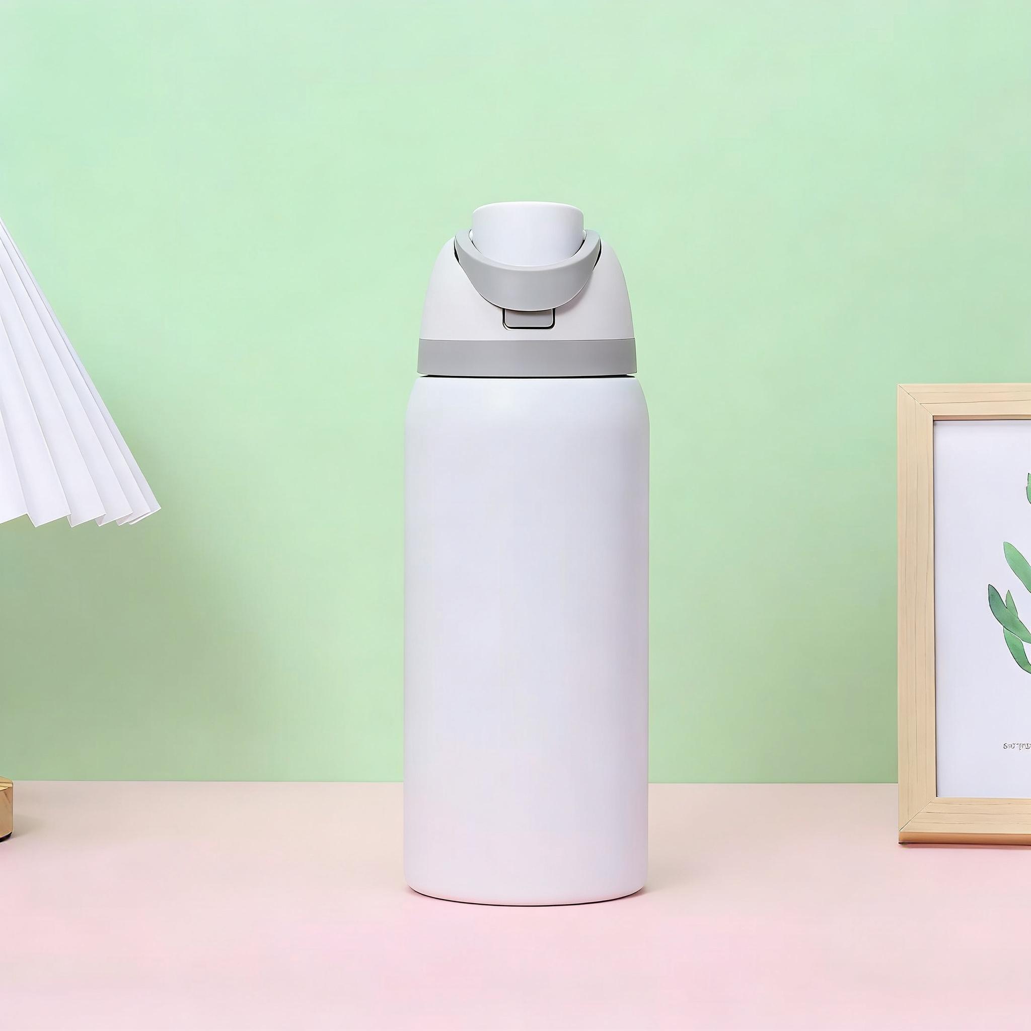 Stainless Steel Insulated Water Bottle with Straw, BPA-Free, Ideal for Outdoor Students and Office Workers, Travel Sports Cup