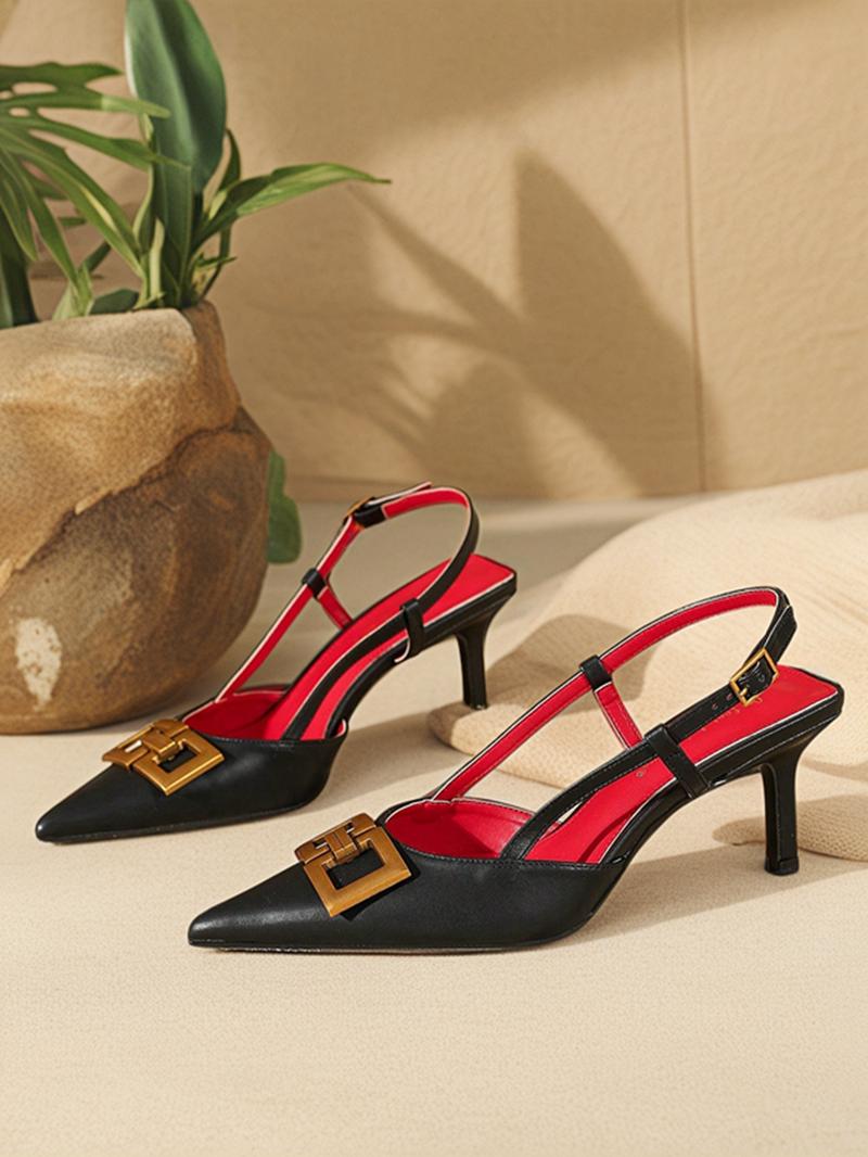 Women's Elegant Heeled Sandals, Fashion Pointed Toe High Heel Sandals, Versatile Shoes for Daily Wear, Elegant Classy Sandals