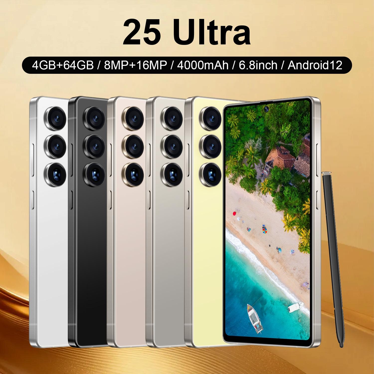 Astarry 25 Ultra Unlocked Android Smartphone with Stylus Pen, Octa-Core Processor, 6.8-Inch Large Screen, 4000mAh Battery and Dual SIM, Android Mobile Phone