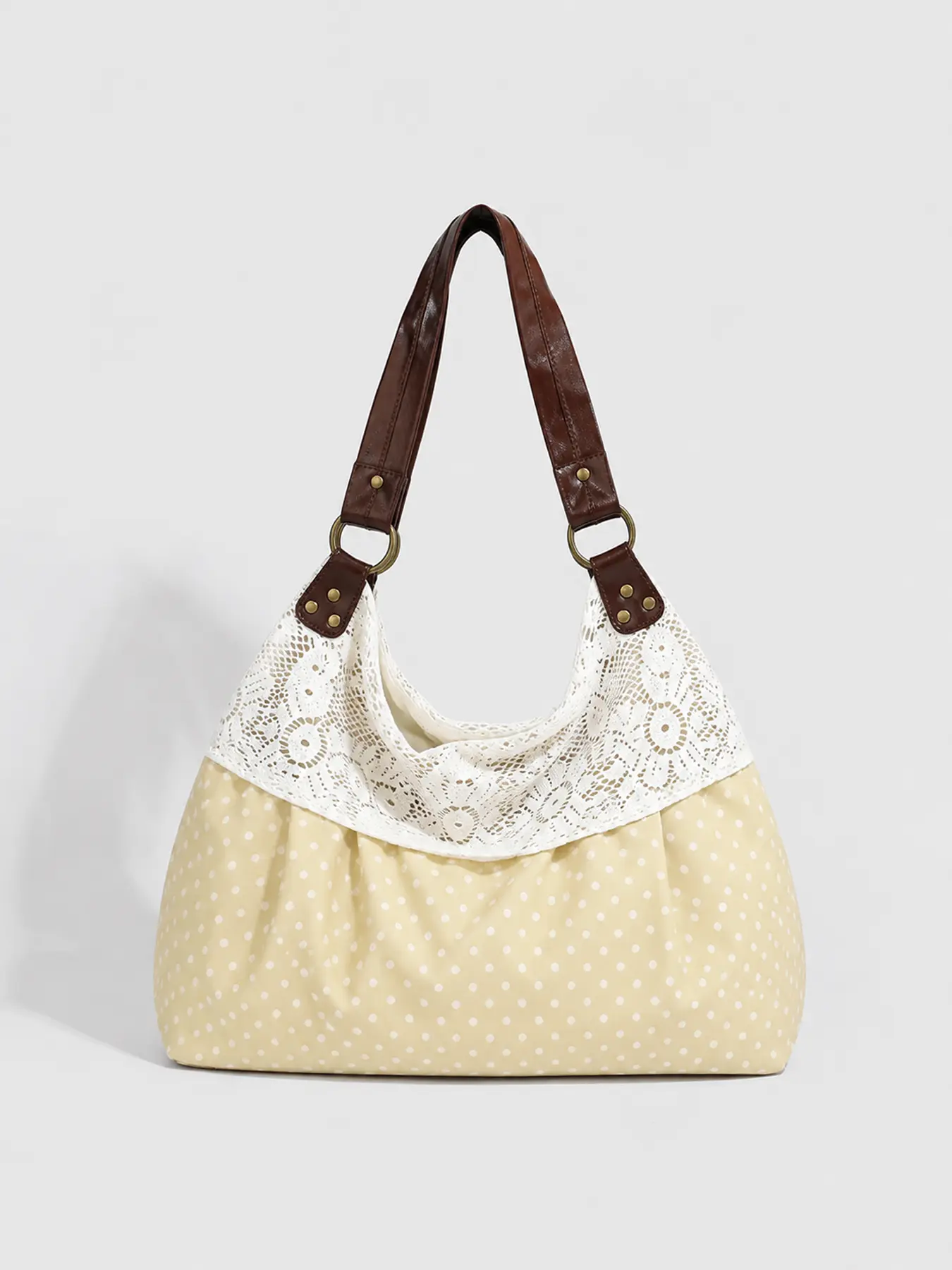 Yellow polka dots