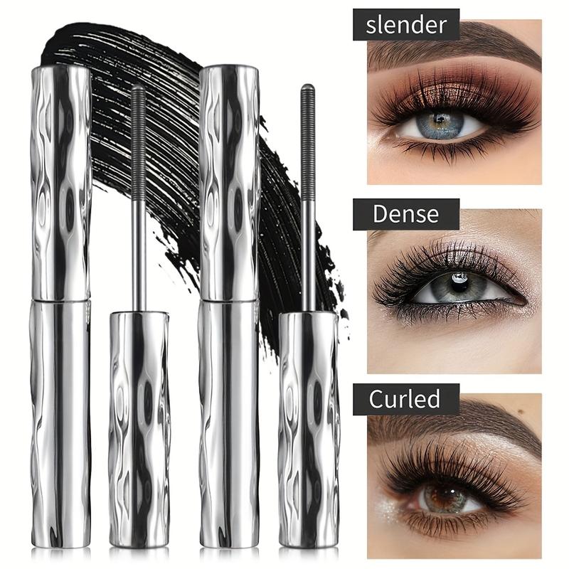 Two-pack of tube mascara, for volumizing, lengthening, and curling lashes. The precise tube design creates a natural, full look. Suitable for parties, music festivals (black), party makeup, and holiday makeup. Provides a volumizing effect.