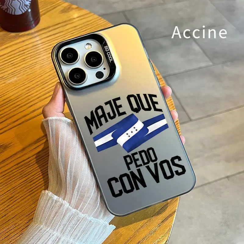 IMD Maje Vibes Silicone Hybrid Plastic Smartphone Case - Durable Hard PC Back, Soft TPU Edge, Shockproof Protector for iPhone 18 Pro Max, 17, 16 Plus, 15, 14, 13, 12, 11, XR, Air E - Handheld Devices Accessories