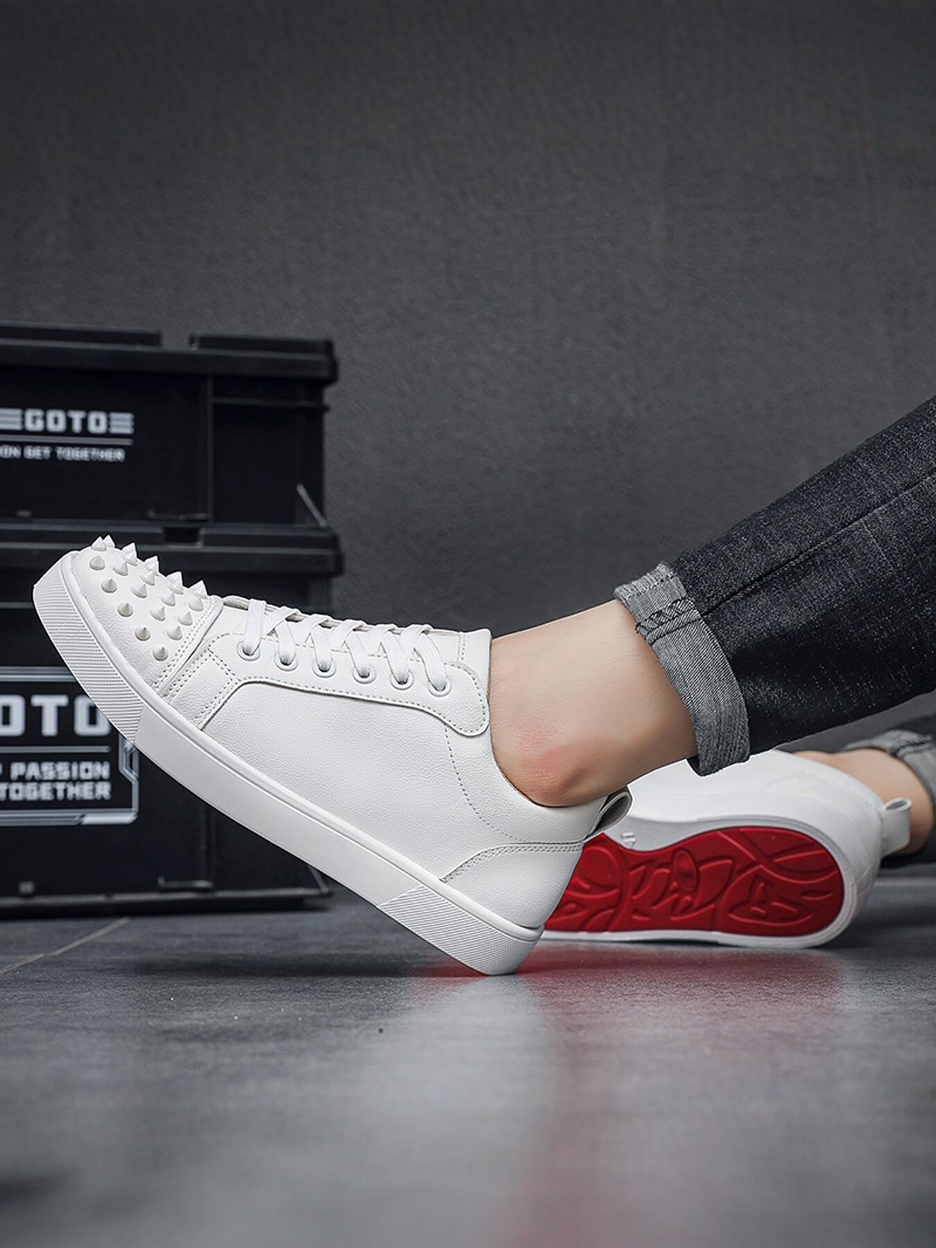 Men's Fashion Simple Rivet Board Shoes, Options, Sizes 39-44, All Seasons, Versatile Outdoor Wear