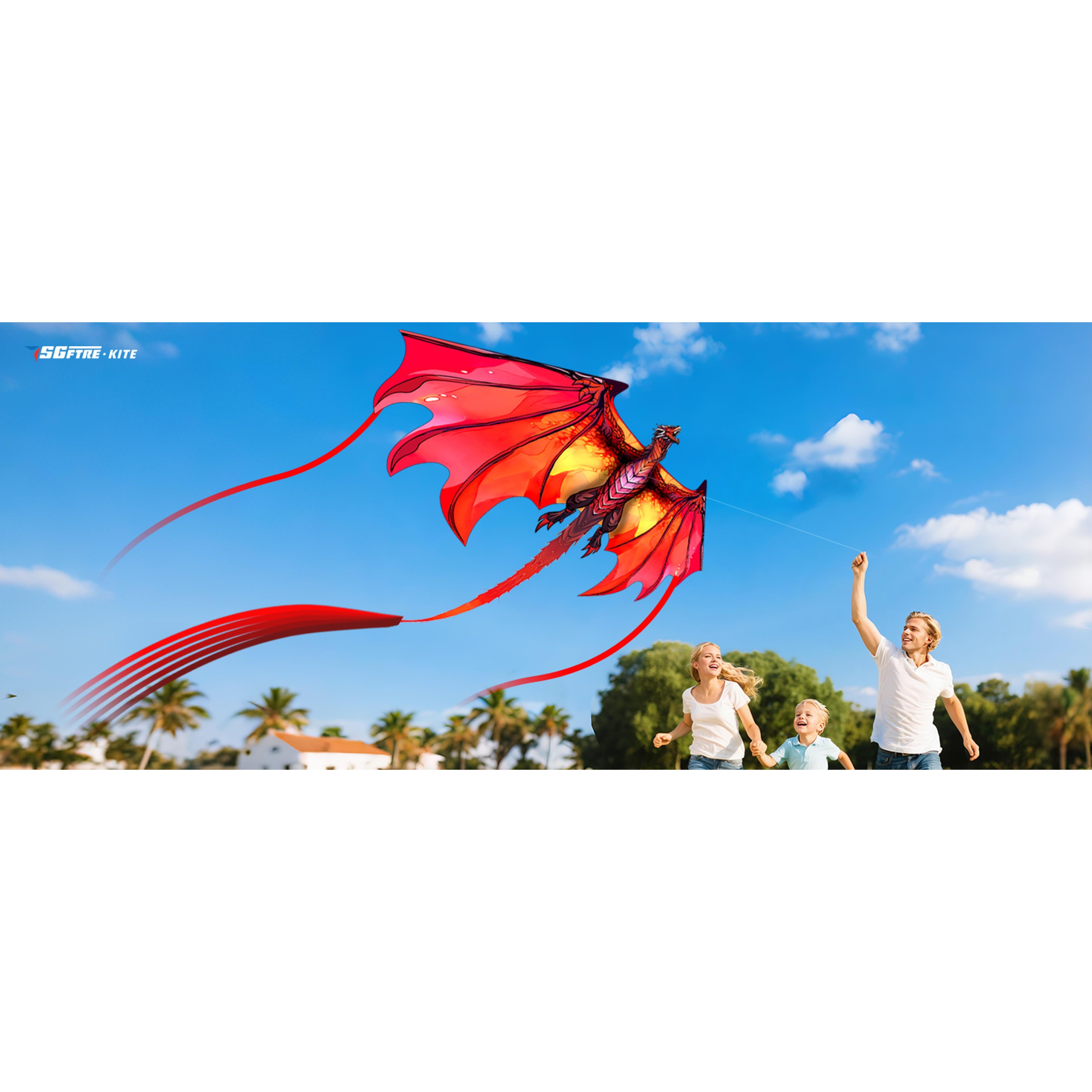 Complete Kite with Handle, Line & Accessories - Easy to Fly for Kids & Adults, Perfect for Beach, Park, Family Outdoor Activities