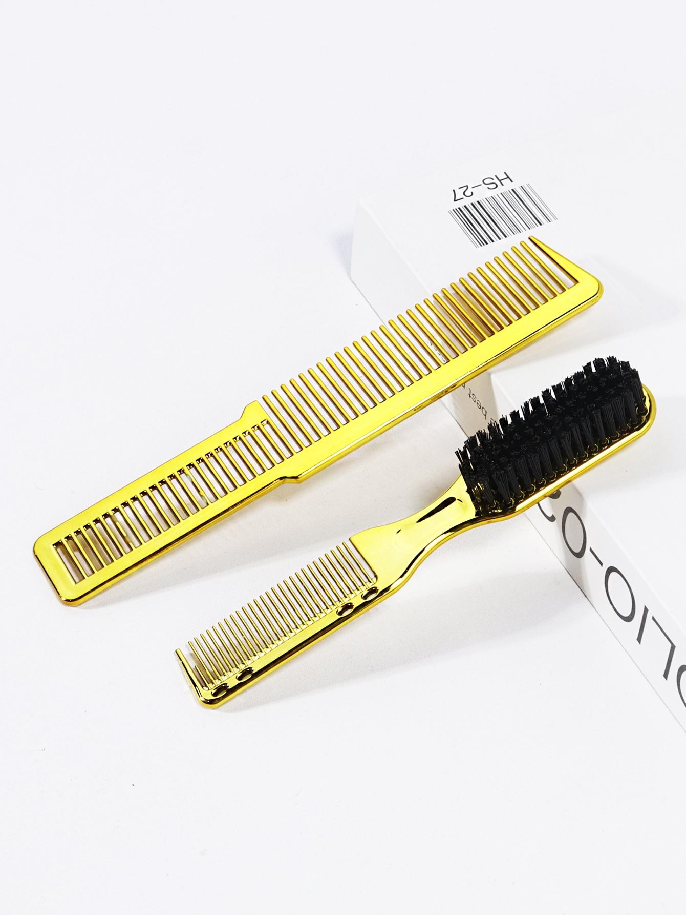 Hair Salon Styling Brush Set, Barber Neck Brush, Nylon Cleaning Brush, Anti-Static Flat Head Clipper Comb, Professional Haircut Tools