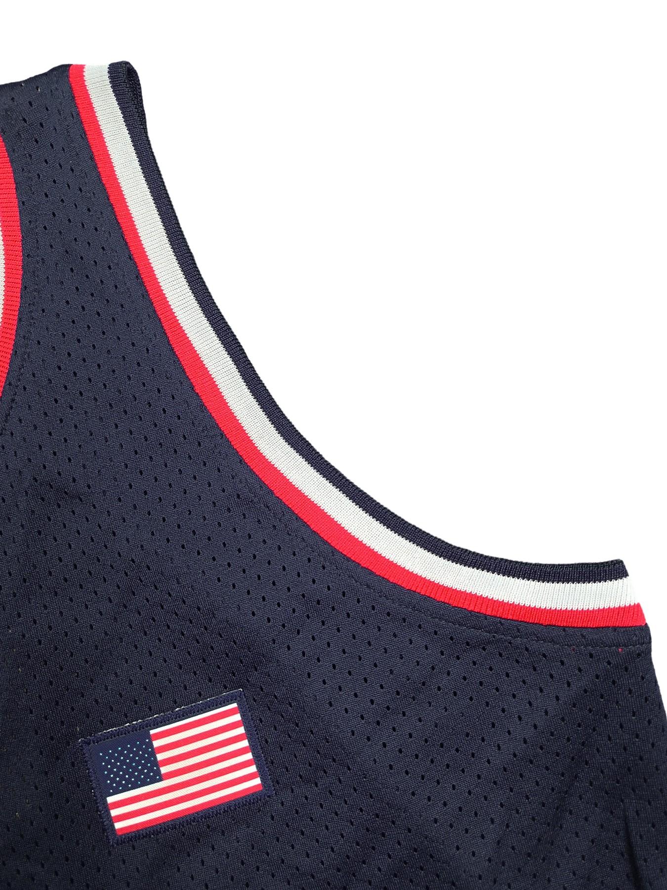 Iconic 90s USA #12 Stockton Retro Basketball Jersey | Embroidered Mesh Classic Sports Jersey