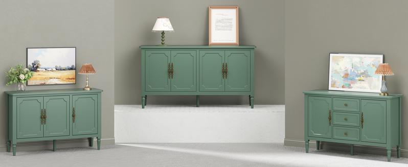 RoyalCraft Console Table, Sideboard Buffet Cabinet with Storage, Sliding Doors & Adjustable Shelves, Sofa Table Behind the Couch, Modern Accent Coffee Bar for Entryway, Living Room, Dining Room, Kitchen