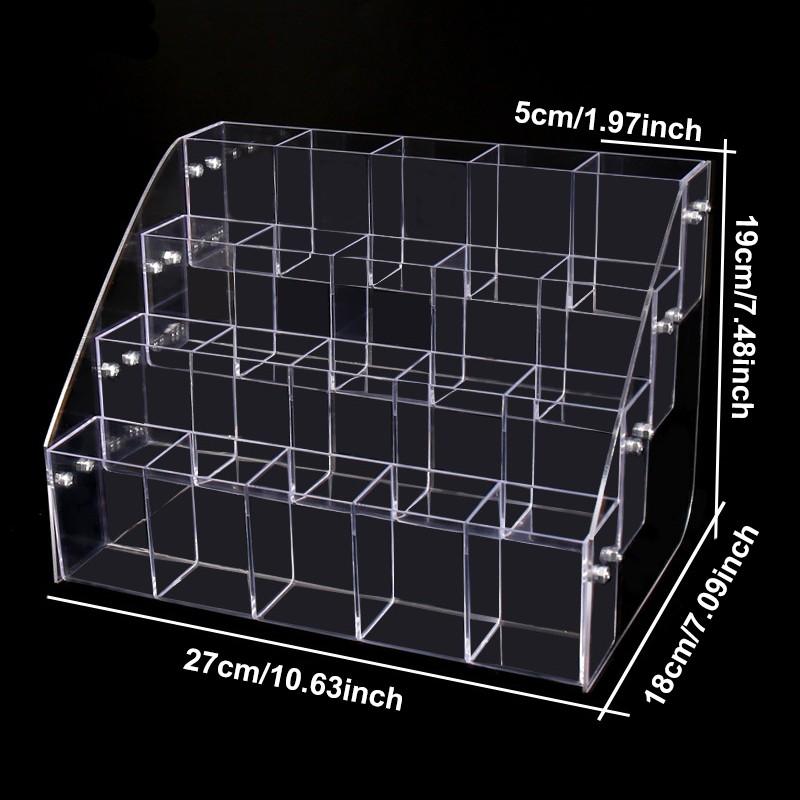 Multi-Layer Transparent Storage Rack, 2/3/4 Layers Display Stand, Ideal for Pens Pencils Markers Ballpoint Pens, Office Supplies Organizer, Stationery Storage Organizer