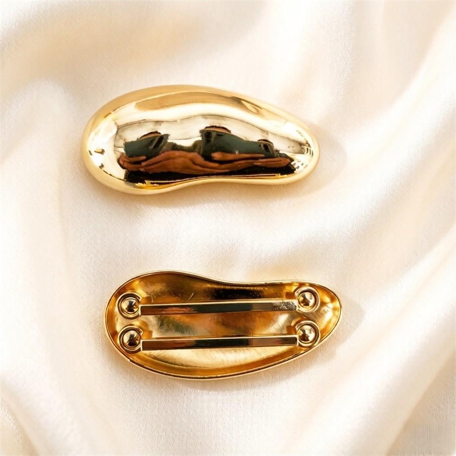 2pcs Fashion Bean Shape Metal Link Buckle, Scarf Buckle, Bikini Buckle, Belt Buckle, Bag Buckle, Multi-Functional Decorative Buckle