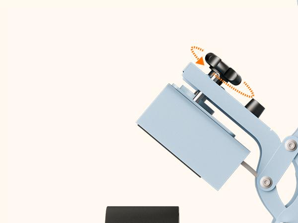 HTVRONT Manual Hat Heat Press Machine 110V - (2 Colors)