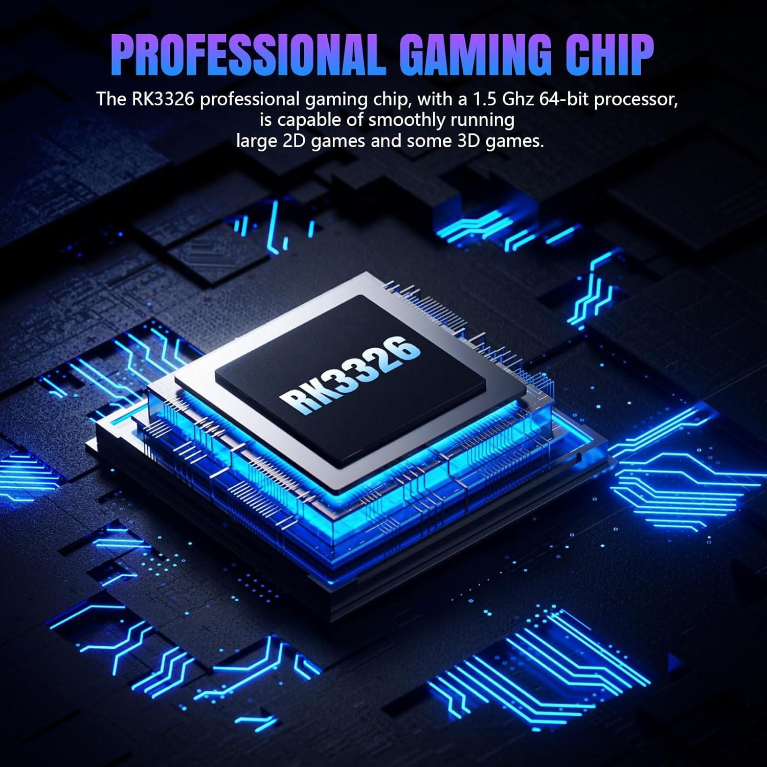 R36max Retro Handheld Game Console, 64GB Storage, 22000+ Classic Games, Portable Open Source Linux System, 4K HD Screen Video Player, Gaming Console