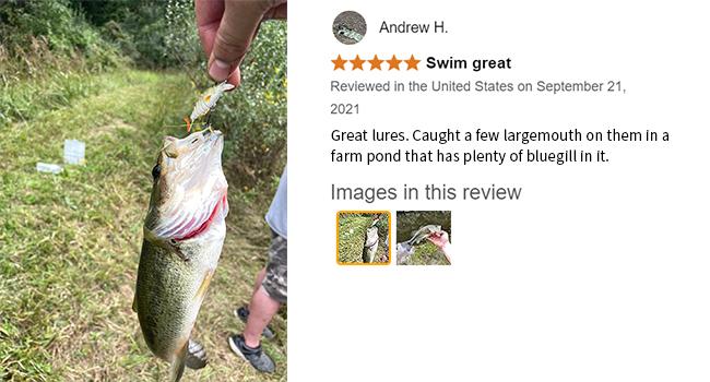 TRUSCEND Easy Catch SwimMax Lures with BKK Hooks 3D Realistic Eyes ABS Material 6 Segments for Bass Trout Walleye Ultra Sharp Treble Hooks Lifelike Fishing Baits