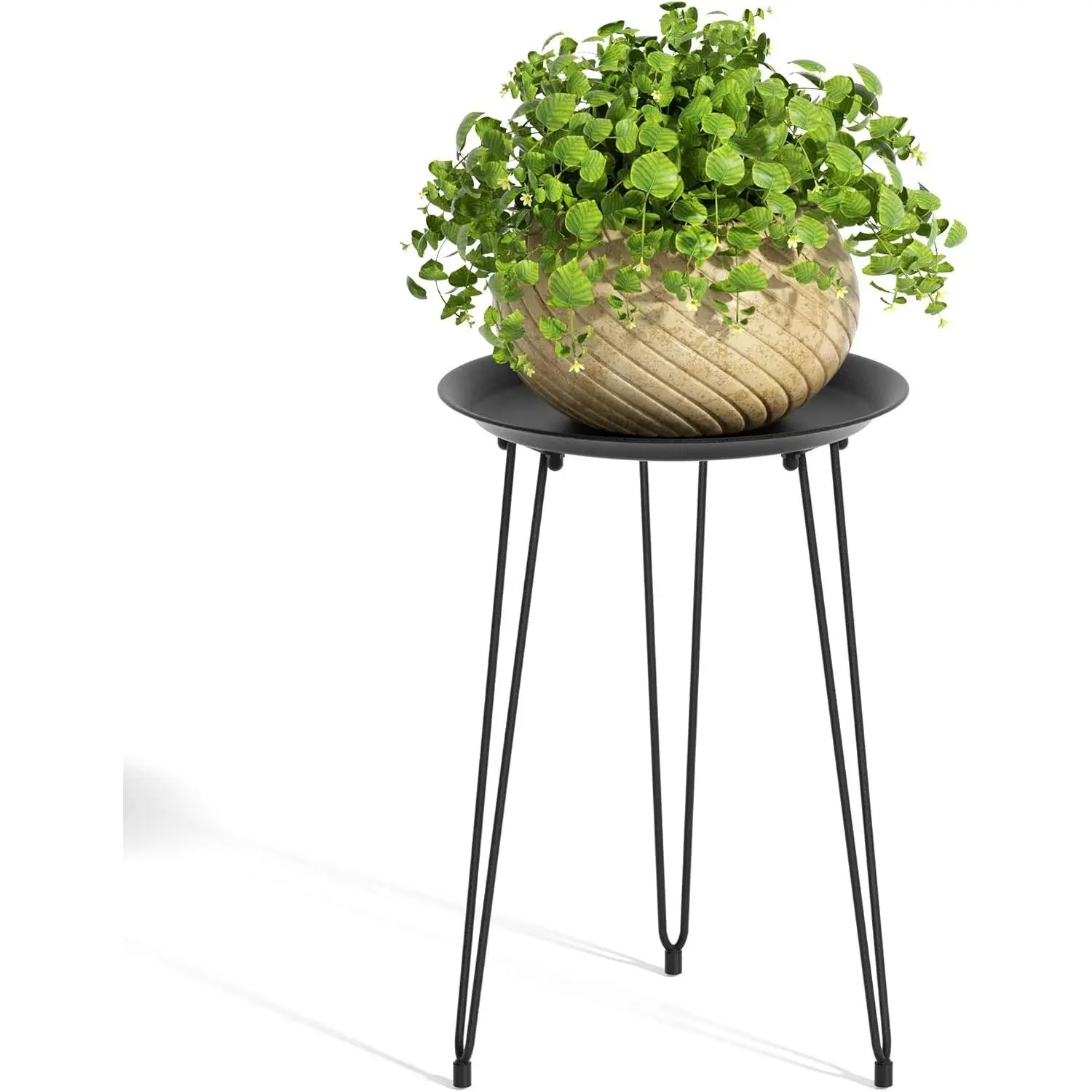 Plant Stand Indoor, Metal Plant Stand Round Plant Table Heavy Duty Plant Stool Tall Flower Pot for Indoor Outdoor Home Decor, 1 Pack Tall
