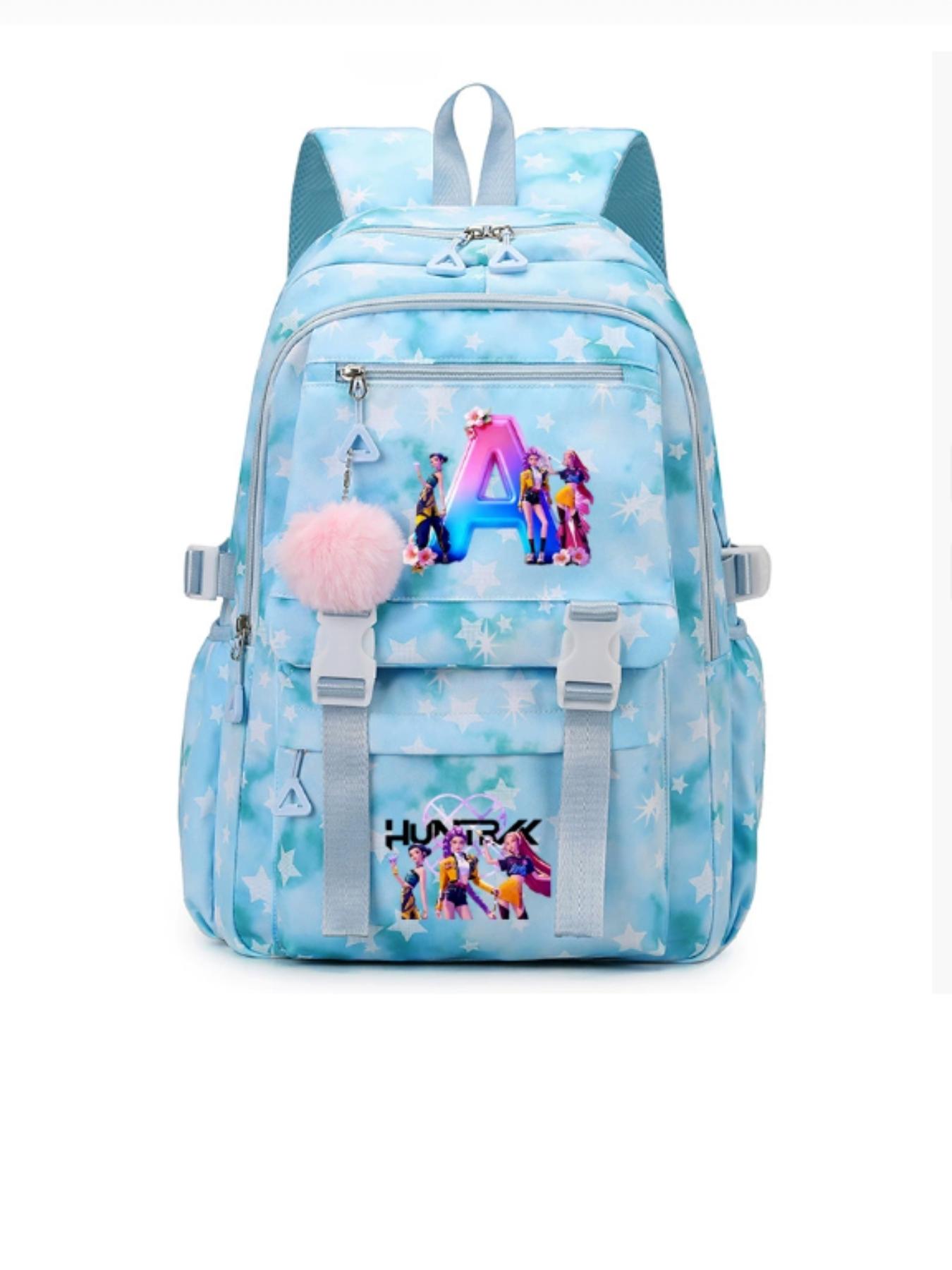 Hunter Girl Cartoon Animation Print Backpack, Large Capacity Student Bag, Cross-Border Academy Style, All Seasons, No Ca Prop 65
