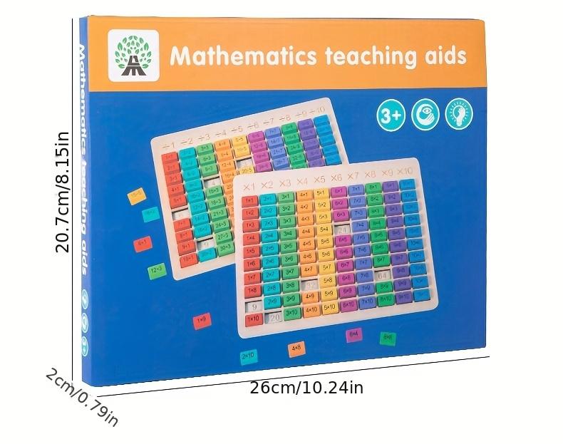 STEM Math Board - Children's interactive arithmetic puzzles that develop problem solving and logical thinking skills, educational learning toys with multiplication and division challenges, ideal learning gifts