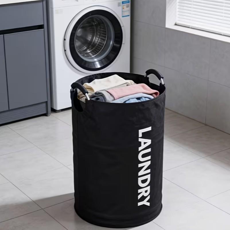 Extra Large Laundry Storage Bag, Durable Foldable Laundry Basket, Toy Organizer, Sturdy Clothes Bin with Cushioned Handle