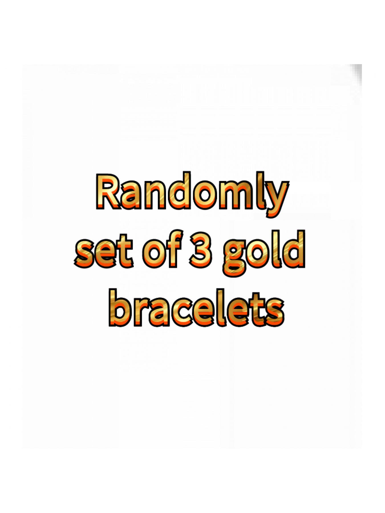Openable electroplated metal bracelet, jewelry style, light luxury, high-end feel, personalized bracelet, randomly shipped, optional 3 pieces, 6 pieces