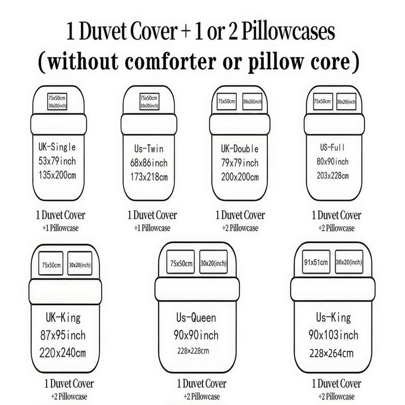 Rick And Morty Pattern Printed Soft And Durable Duvet Cover Set, Including 1 Duvet Cover And 1 Or 2 Pillowcases, Bedding Set Without a Core And Pillow, Suitable For Family Bedrooms And Dormitories, a Very Innovative Gift