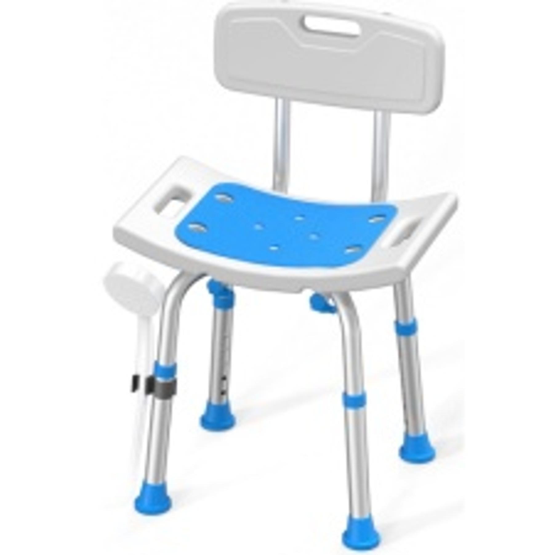 Heavy-Duty Aluminum Alloy Shower Chair with Removable Back, 400lb Bath Seat with Side Handles, Single-Person Safety Bath Stool for Seniors Heavy-Duty Aluminum Alloy Shower Chair with Removable Back, 400lb Bath Seat with Side Handles, Single-Person Safety Bath Stool for Seniors