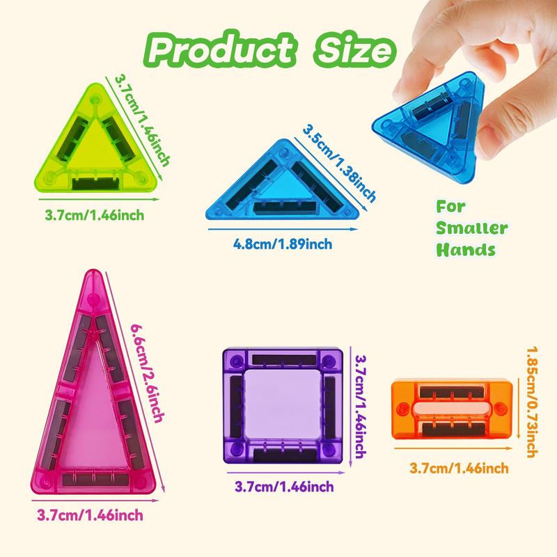 24/40PCS Mini Magnetic Building Blocks, Magnetic Tiles Stacking Toys, Creative STEM Construction Set with Iron Storage Box, Travel-Size On-the-Go Magnet Toys, House Building Kit for Boys Girls Ages 3+