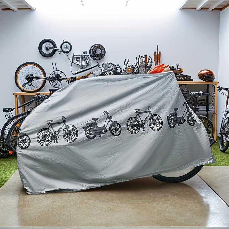 Heavy-Duty All-Weather Bike Cover, Fits Bicycles, E-Bikes, Motorcycles, Universal Fit, Easy Clean Non-Woven Material, Mountain & Road Bike Storage