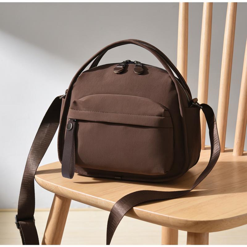 WDX Lightweight Quilted Tote Bag,Black Oxford Fabric Handbag Women’s Bag 2026 New Style Handheld Crossbody Commuter Bag ,everyday purse,Women's Elegant Solid Color Shoulder Bag, Fashionable Zipper Crossbody Bag for Daily Used,