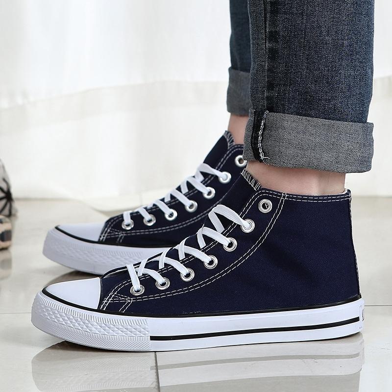 Unisex High Top Canvas Shoes, Classic Design, Versatile All-Season Footwear, Suitable for Various Occasions, Comfortable and Stylish