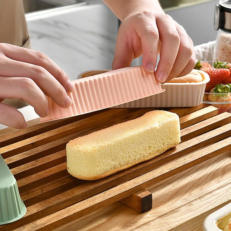 Silicone Cheese Baking Box, Heat Resistant Cake Mold, Air Fryer Compatible, Rectangular Bread Box, Durable Kitchen Tool，Silicone Loaf Pan, Non-Stick Rectangular Bread Mold for Baking, BPA Free Heat Resistant Toast Pan for Pound Cake & Meatloaf