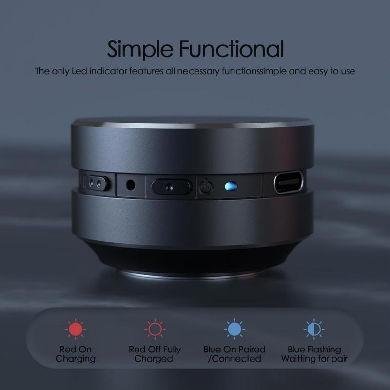 Mini Bone Conduction Speaker, Perfect Gift for Dad, Compact Portable Sound Solution, Ideal Outdoor Use, Table Mount, Rechargeable Speaker, Lithium Batteries Included